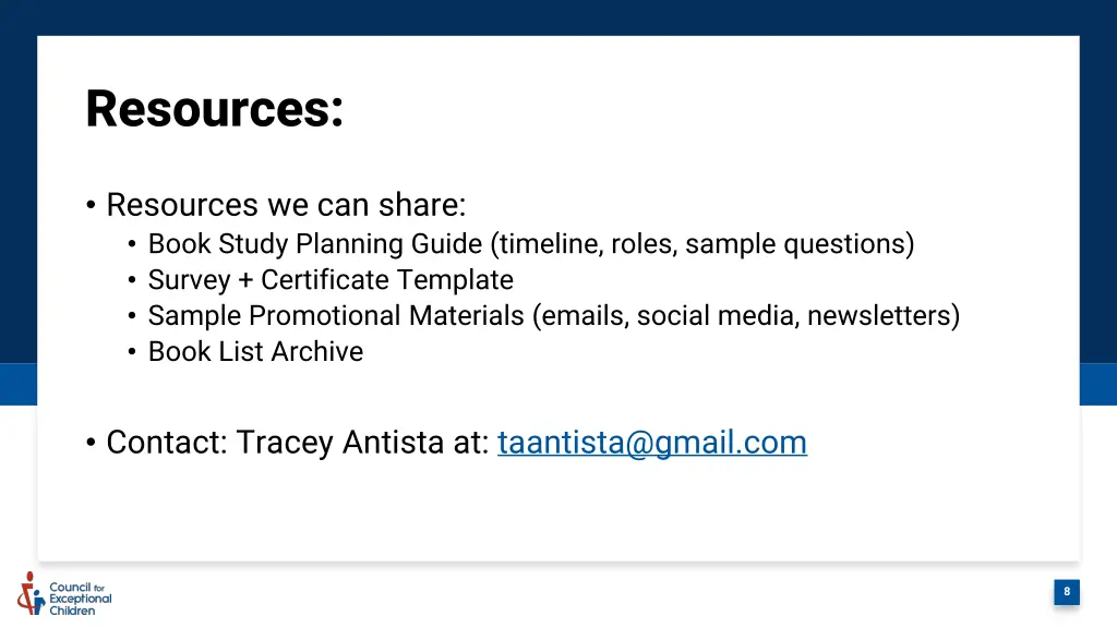 resources
