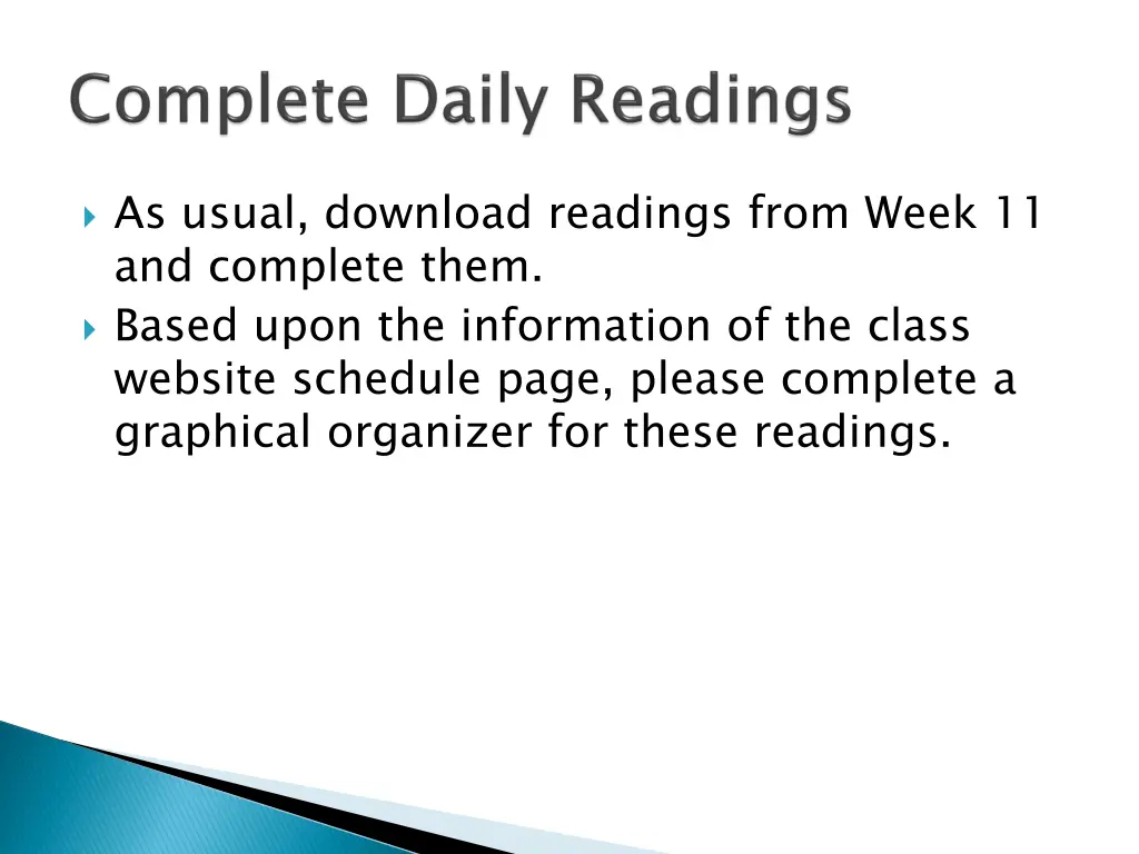 as usual download readings from week