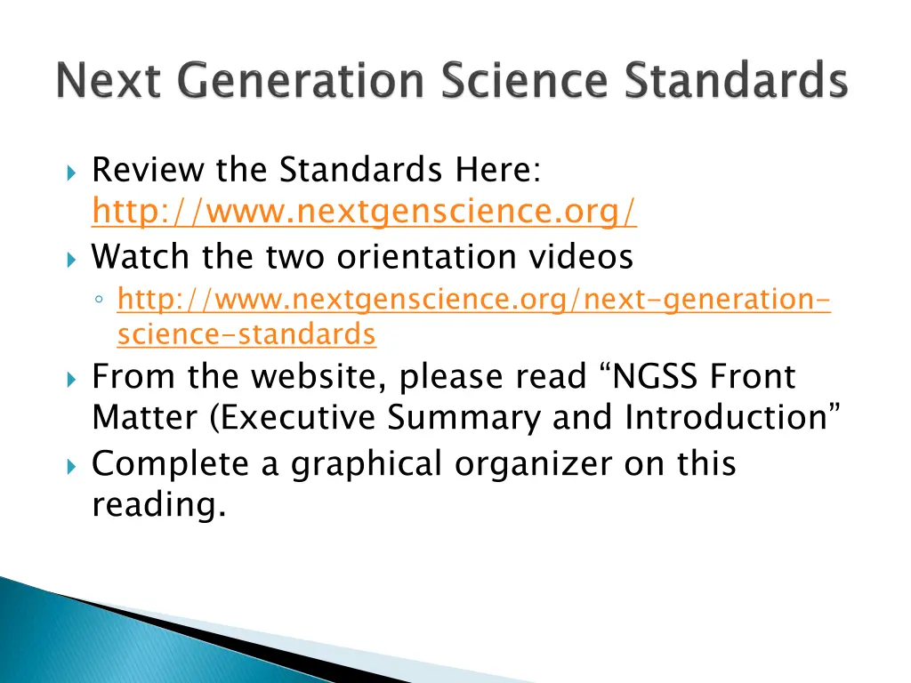 review the standards here http www nextgenscience