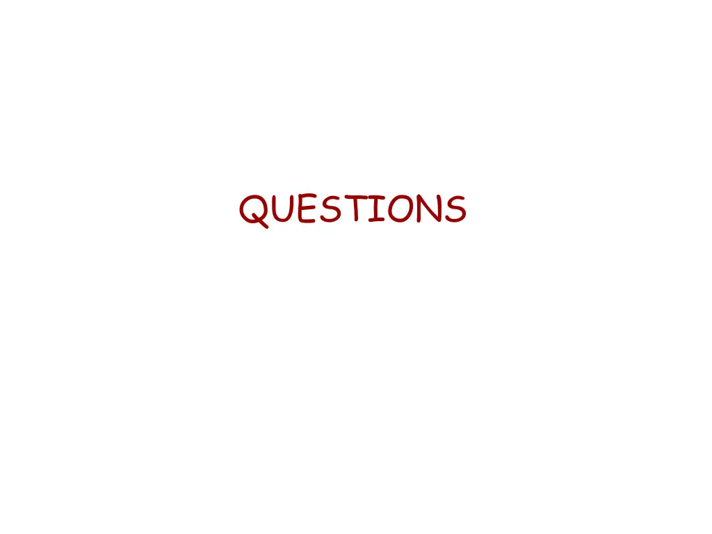 questions