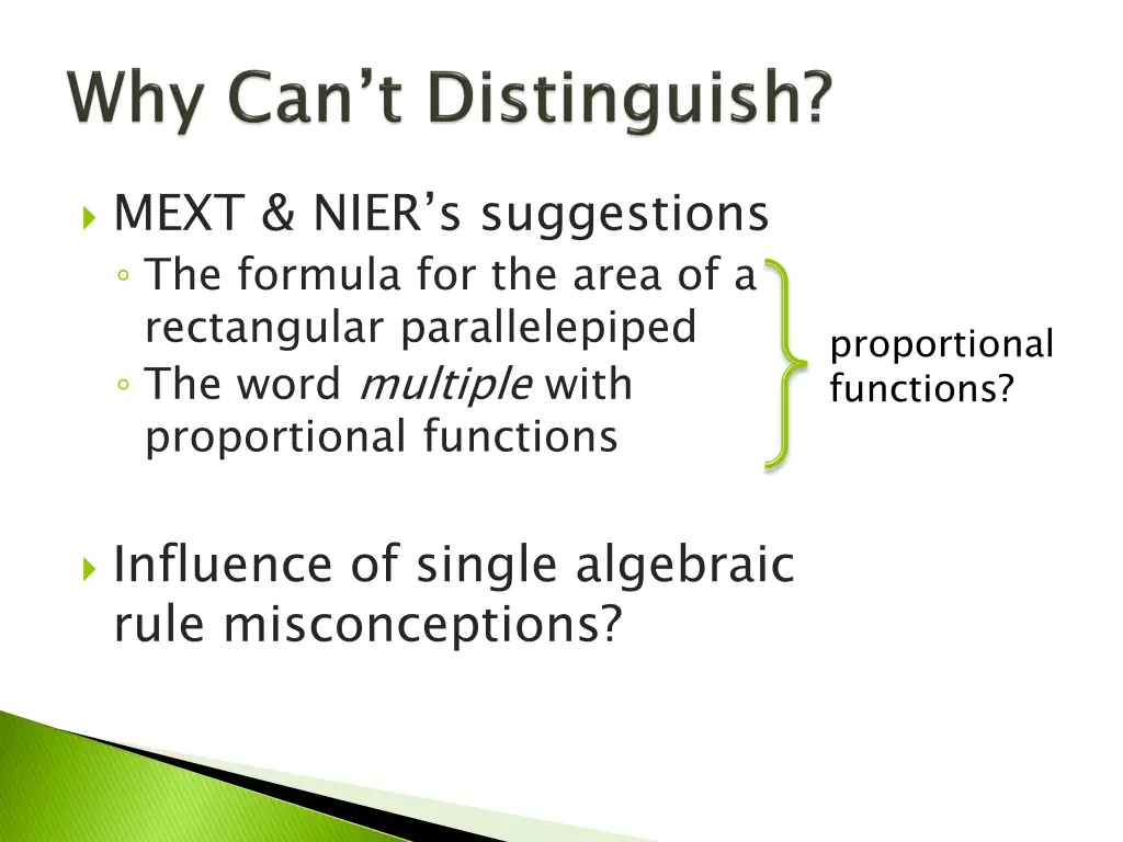 mext nier s suggestions the formula for the area