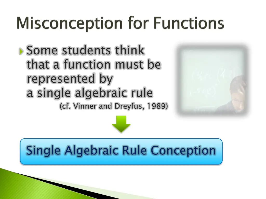 some students think that a function must
