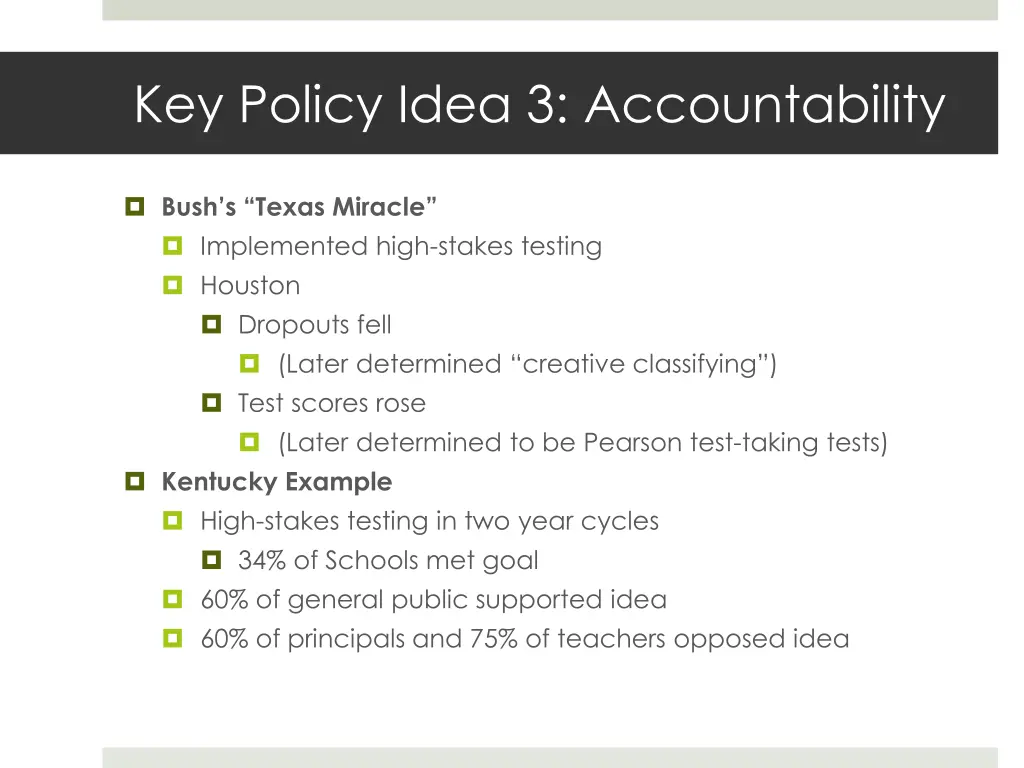 key policy idea 3 accountability