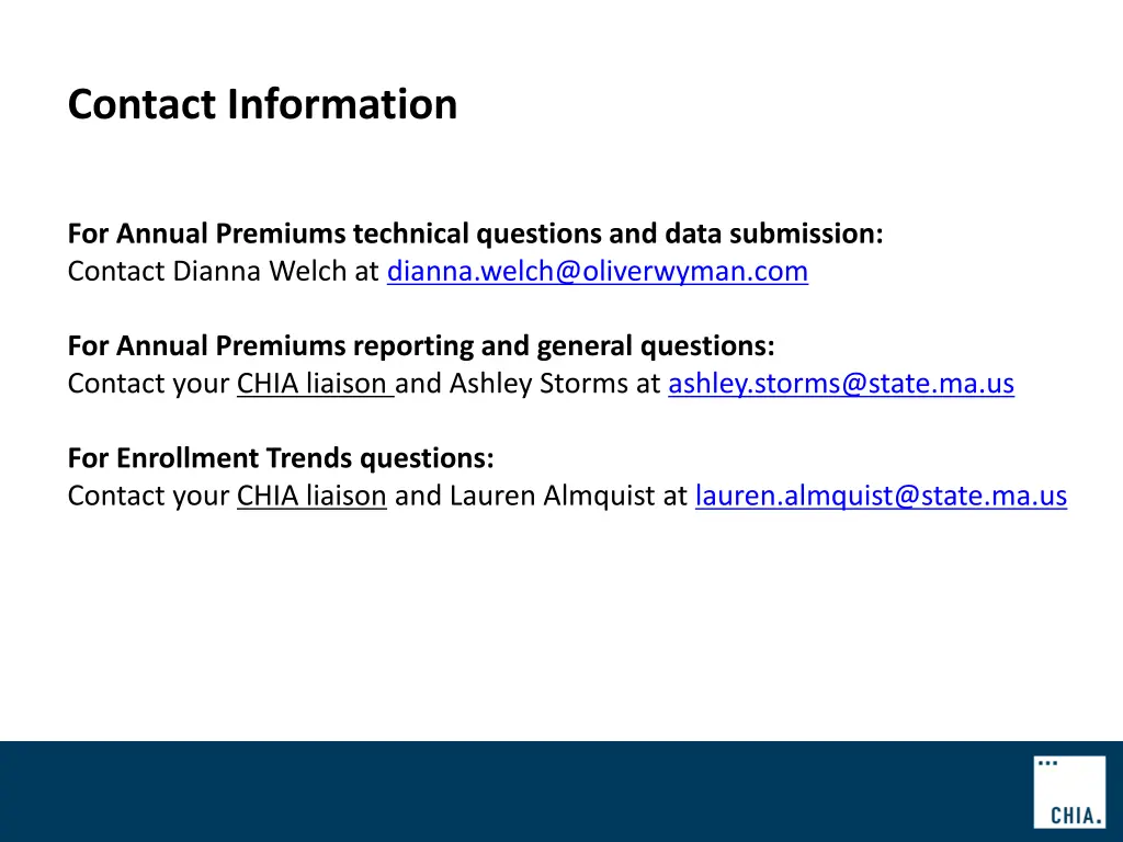 contact information