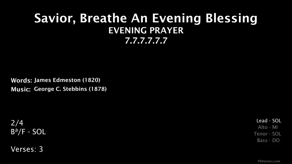 savior breathe an evening blessing evening prayer