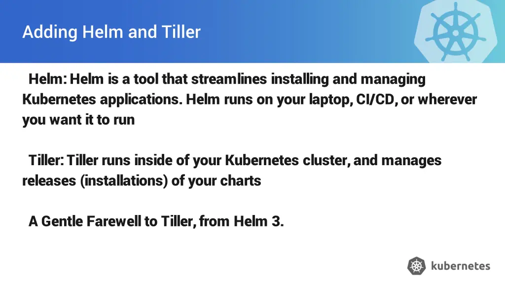 adding helm and tiller