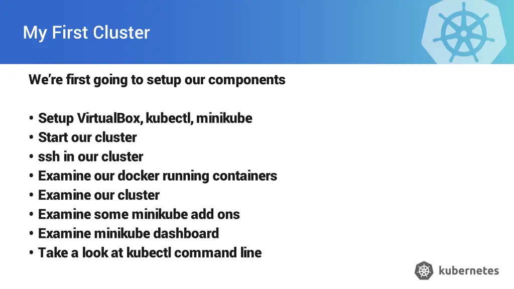my first cluster