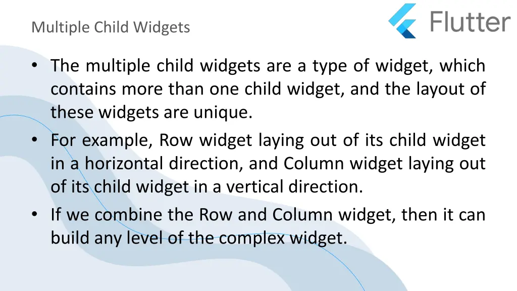 multiple child widgets