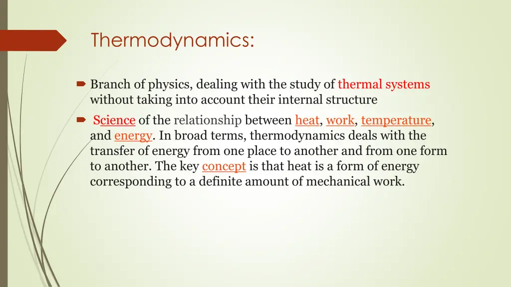 thermodynamics