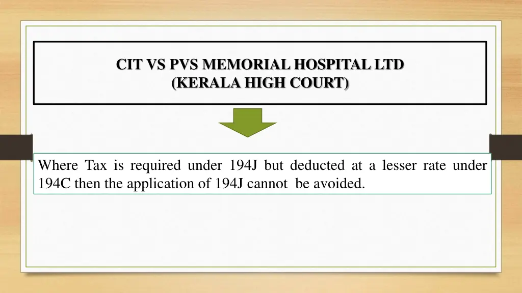 cit vs pvs memorial hospital ltd kerala high court