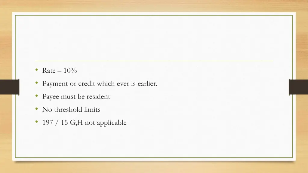 rate 10 payment or credit which ever is earlier