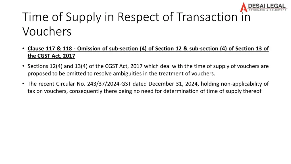 time of supply in respect of transaction