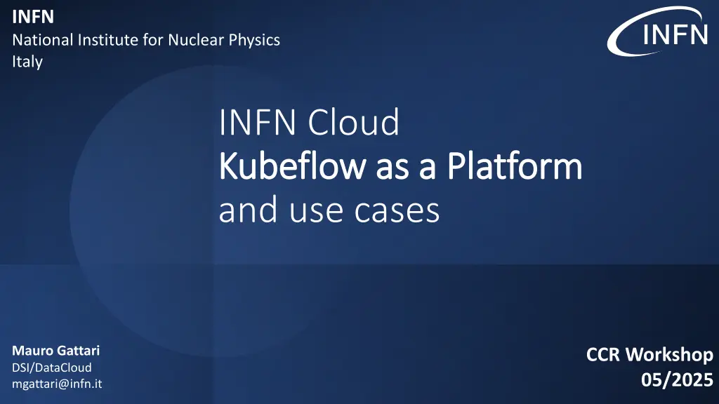 infn national institute for nuclear physics italy