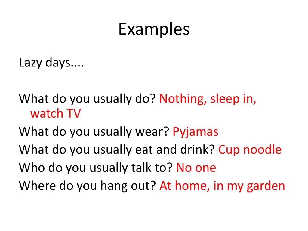 examples