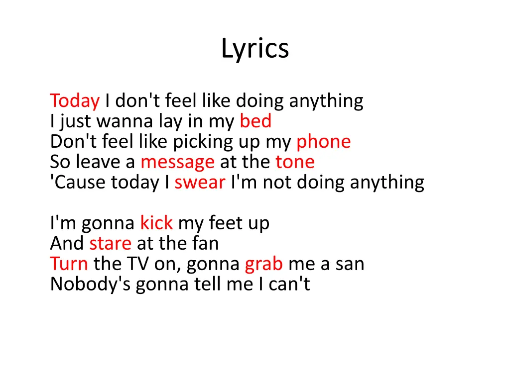 lyrics
