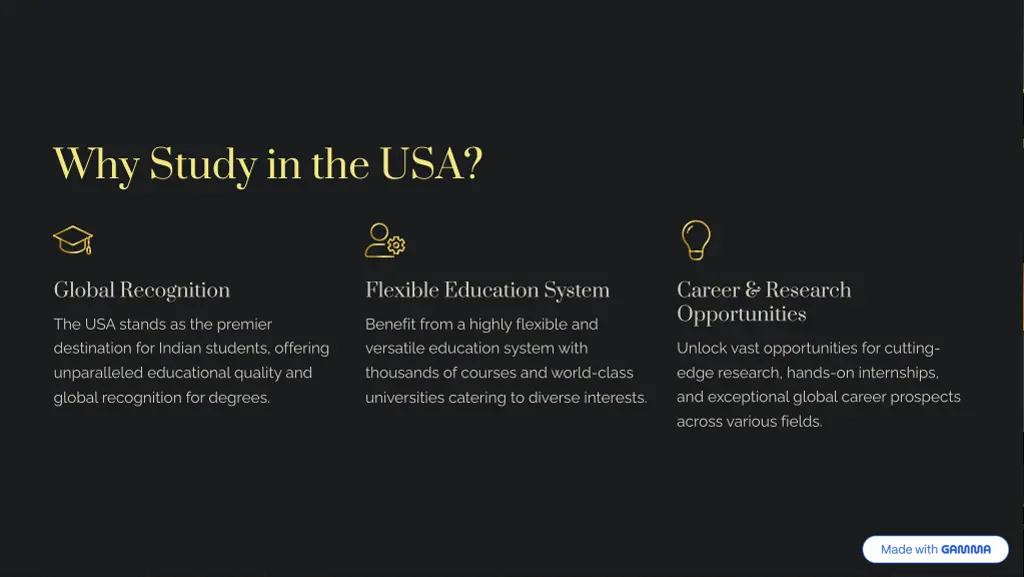 why study in the usa