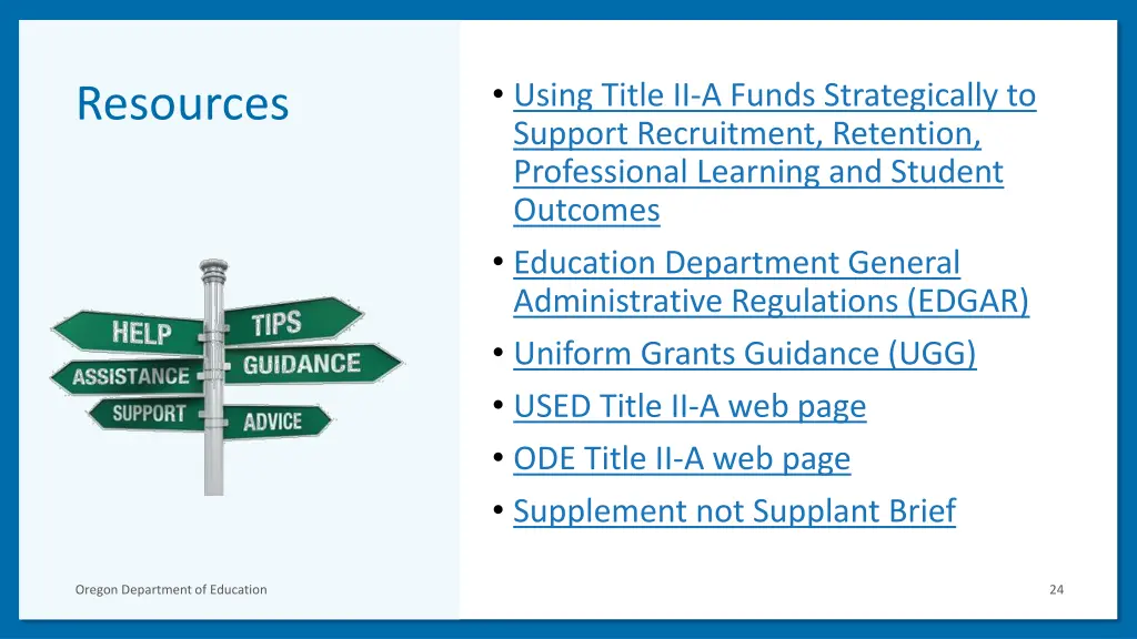 using title ii a funds strategically to support