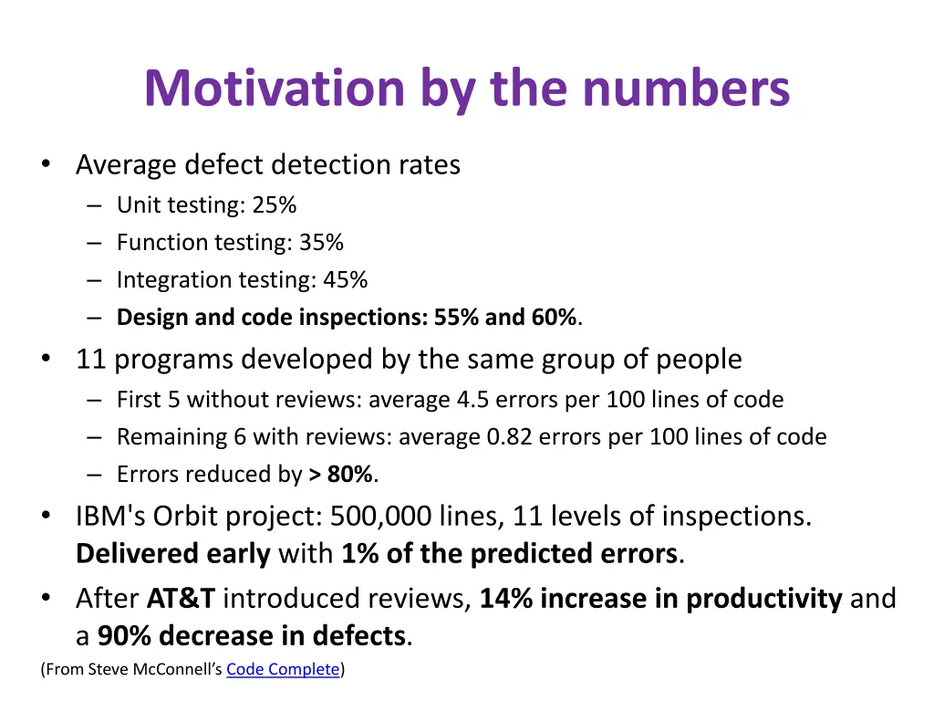 motivation by the numbers