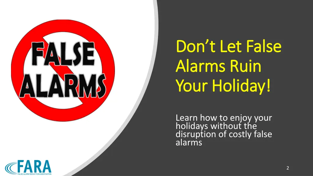 don t let false don t let false alarms ruin