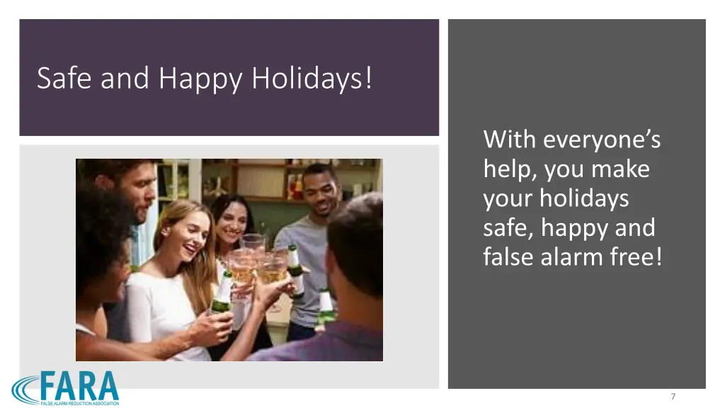 safe and happy holidays