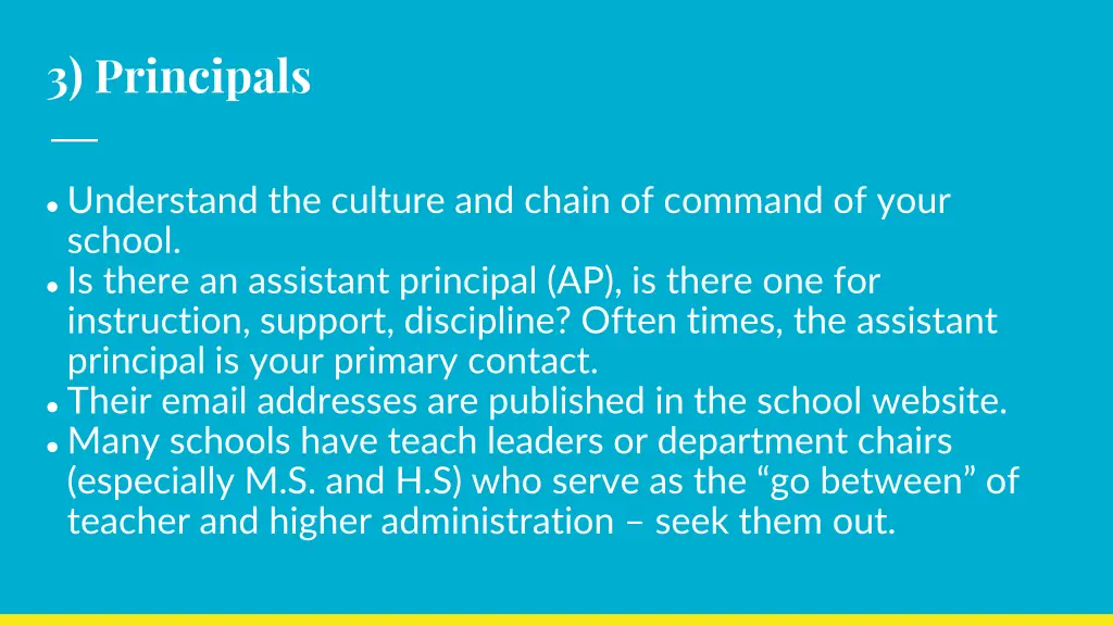 3 principals