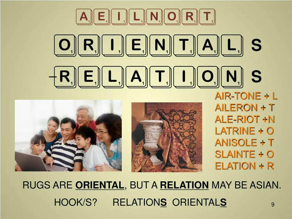aeilnort oriental relation