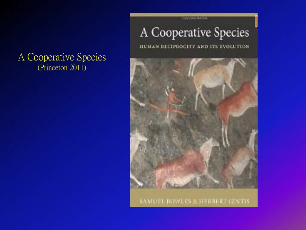 a cooperative species princeton 2011