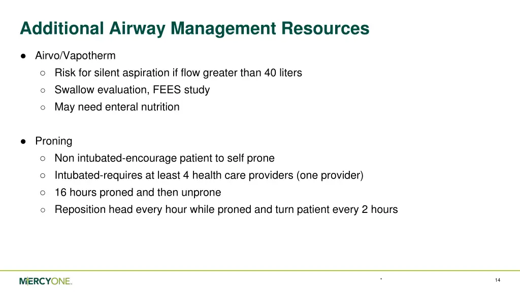 additional airway management resources