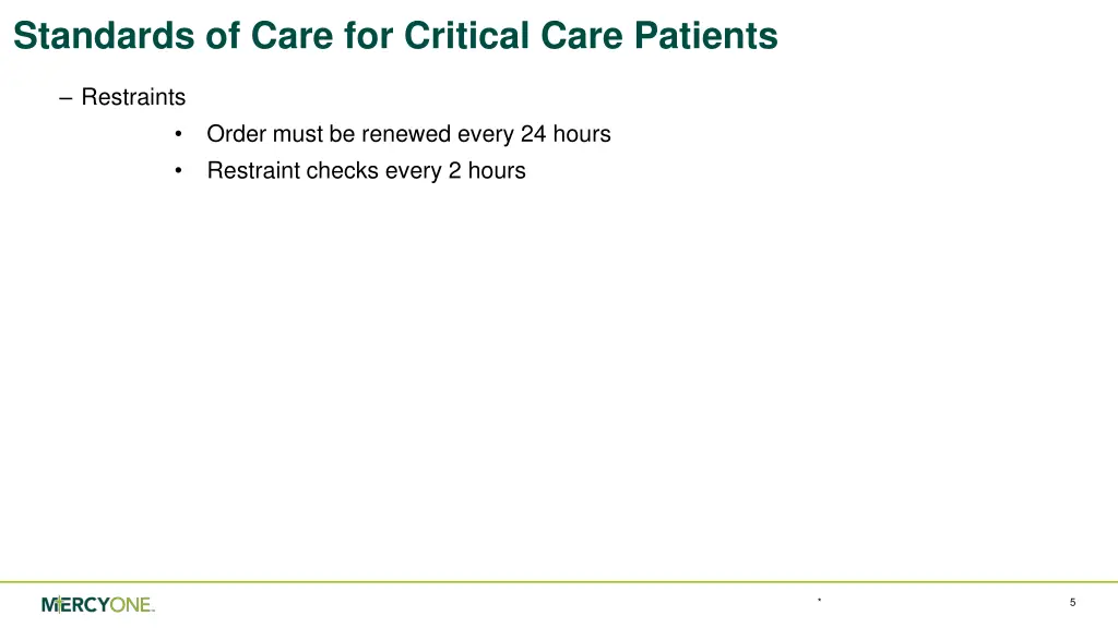 standards of care for critical care patients 3