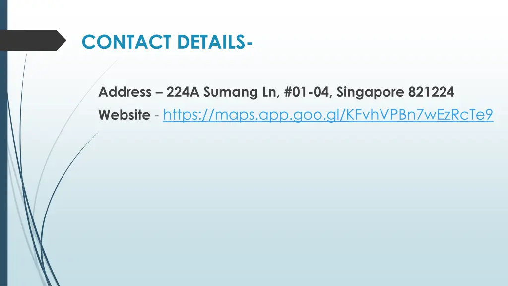 contact details