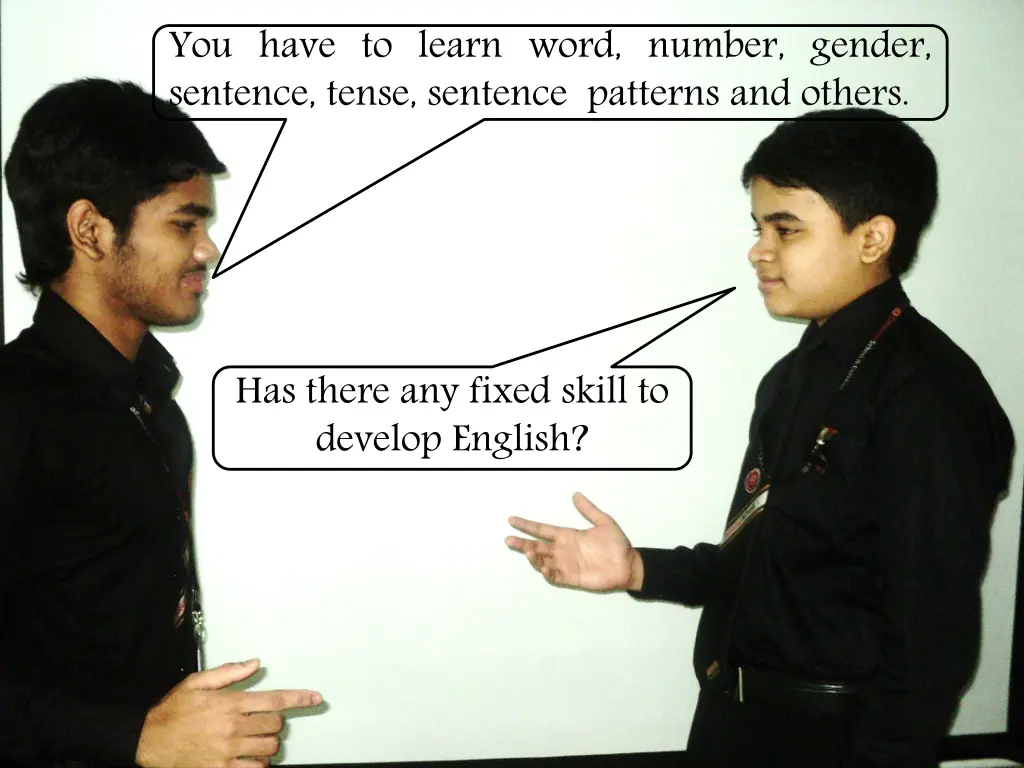 you have to learn word number gender sentence