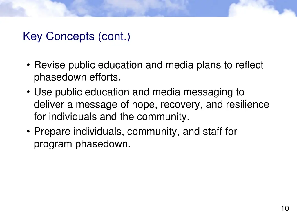 key concepts cont