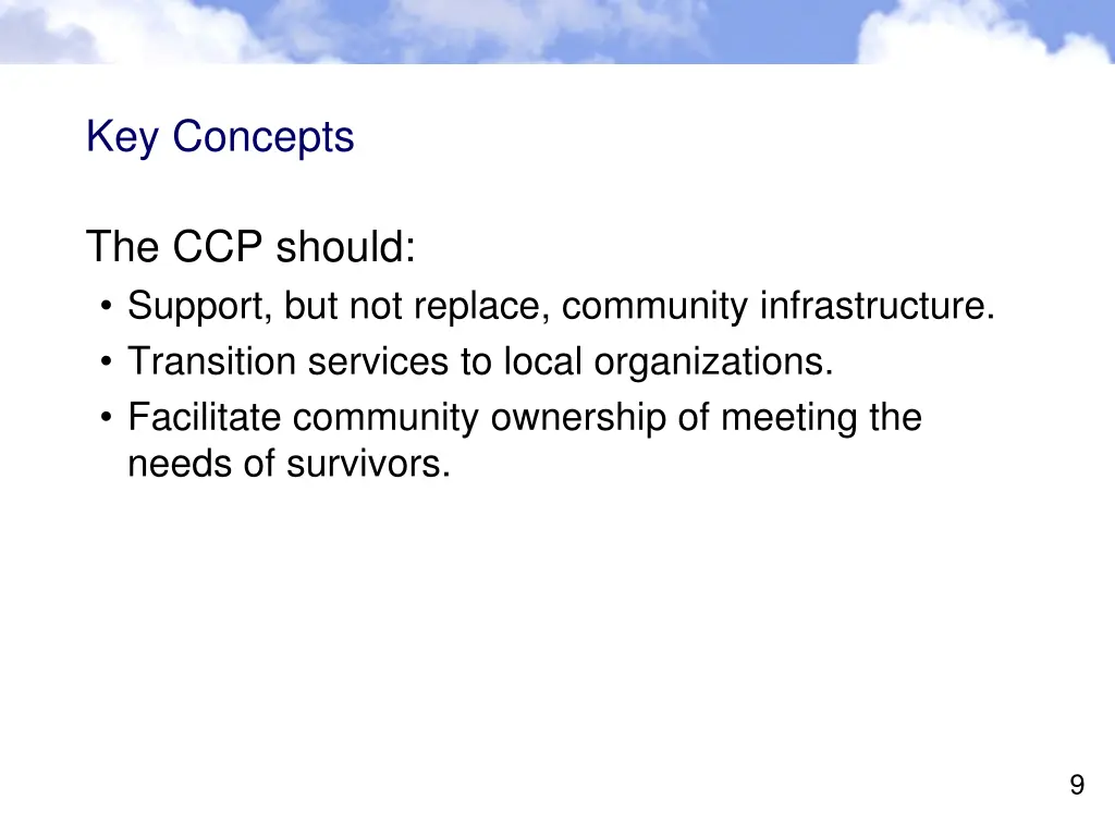 key concepts