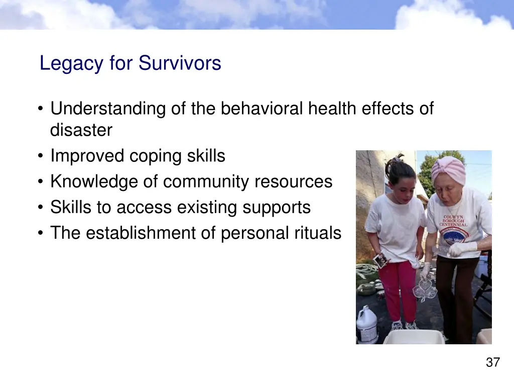 legacy for survivors