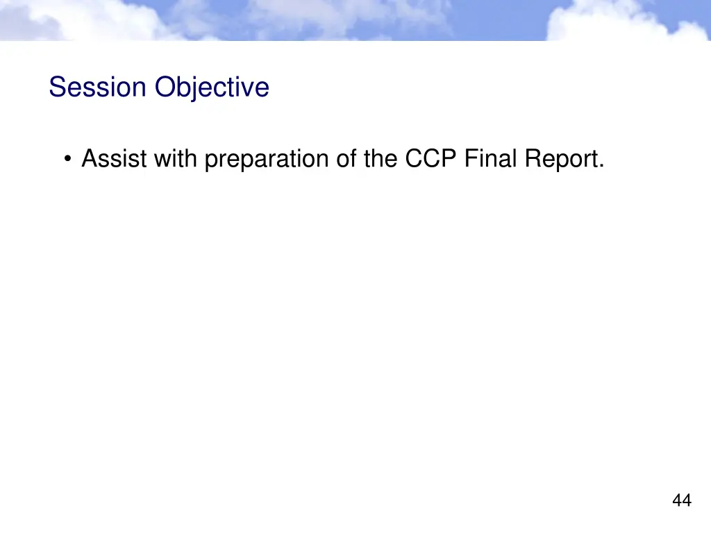 session objective 3