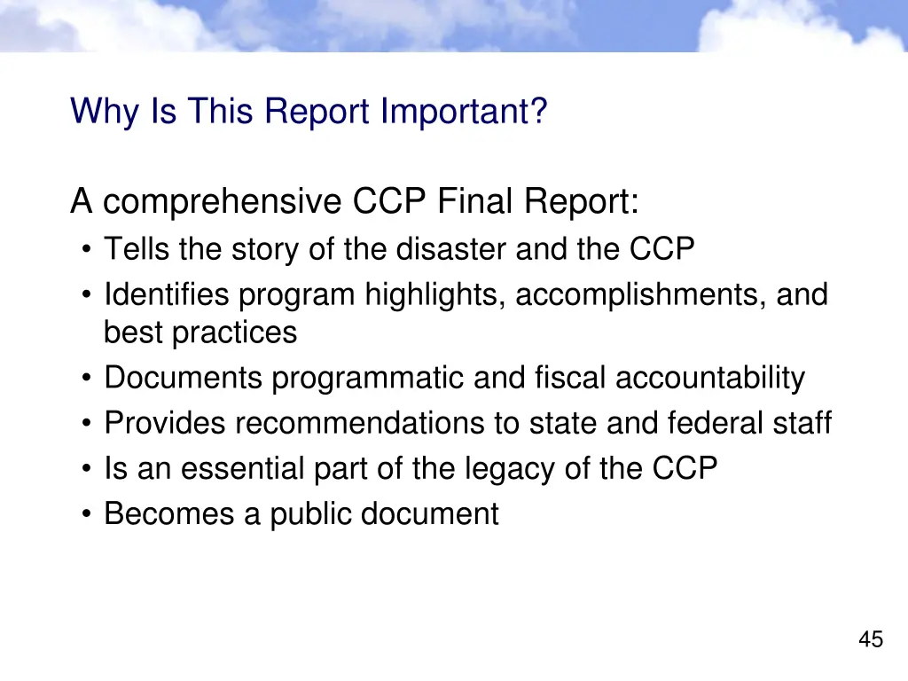 why is this report important