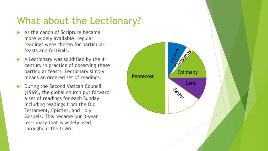 what about the lectionary 1