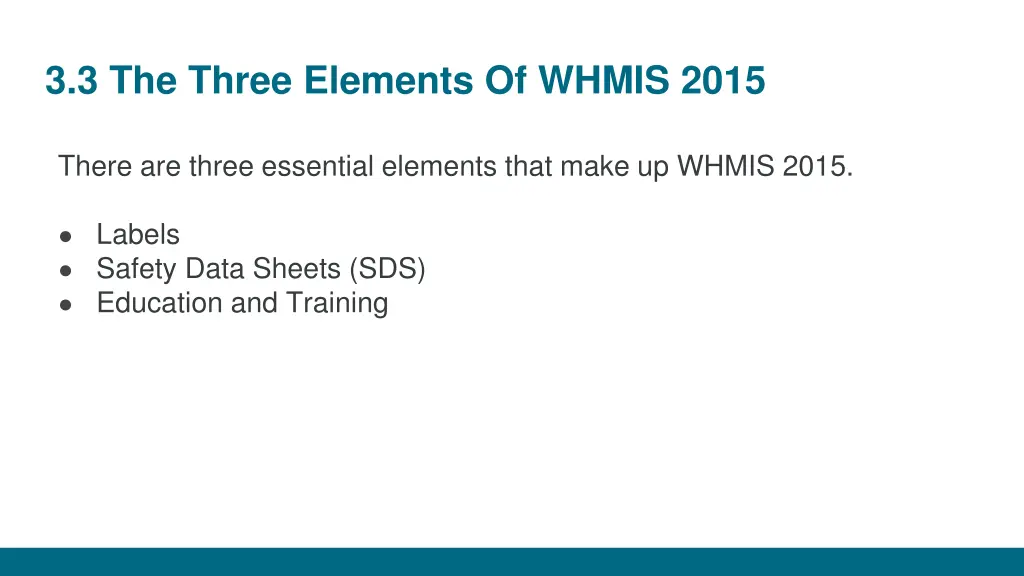 3 3 the three elements of whmis 2015