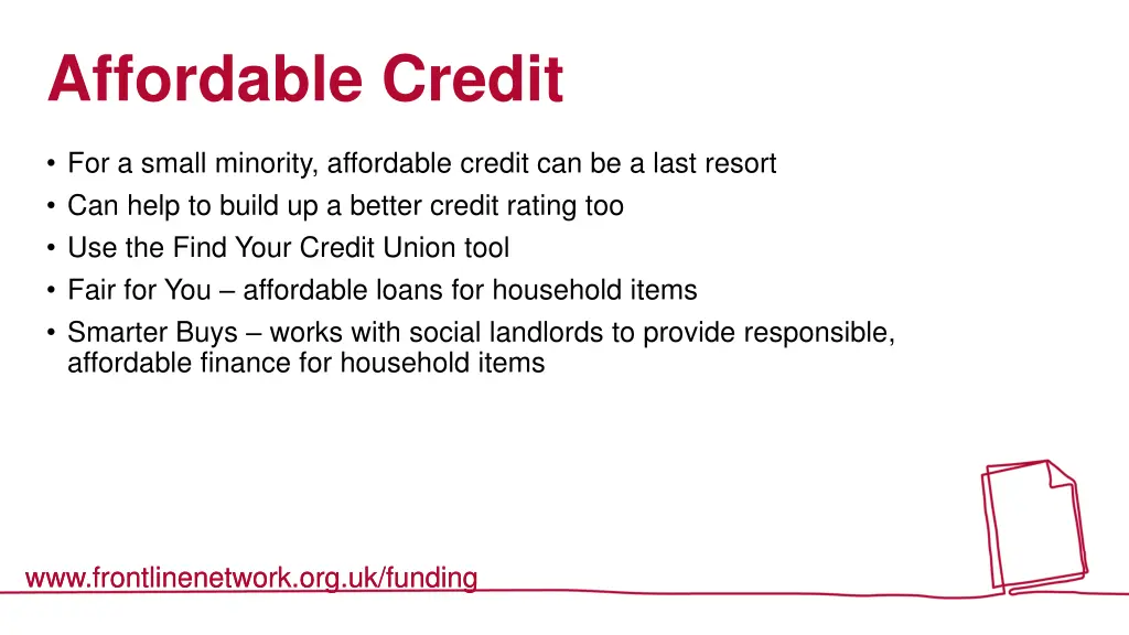 affordable credit