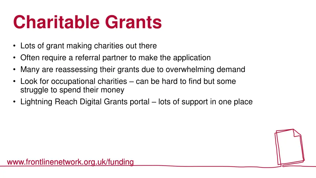 charitable grants