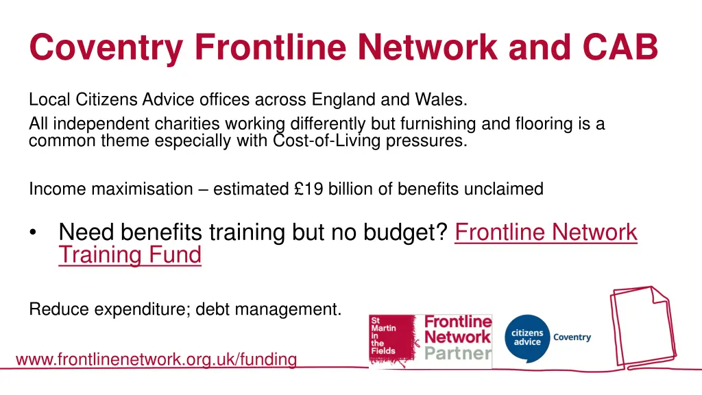 coventry frontline network and cab