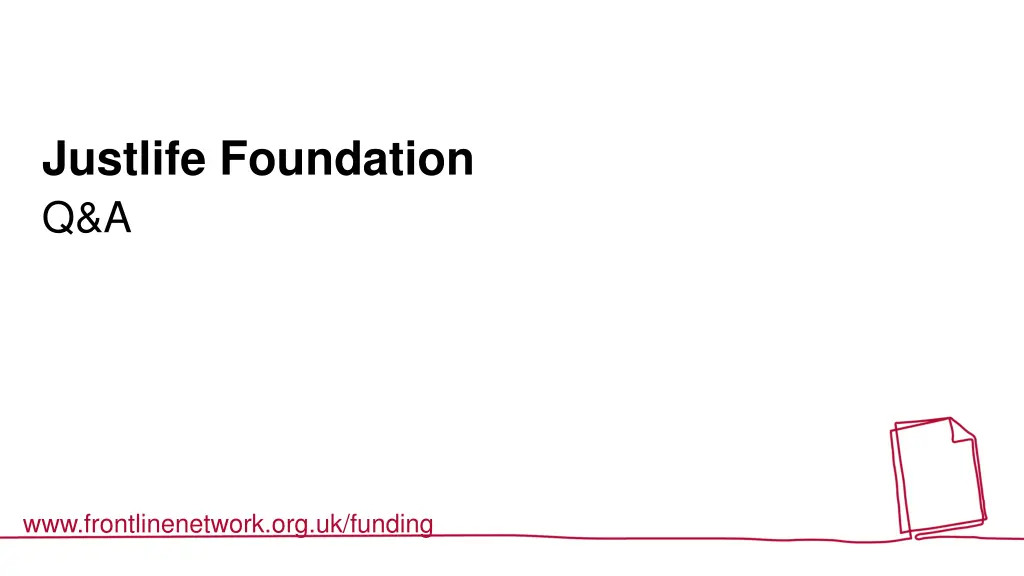 justlife foundation q a