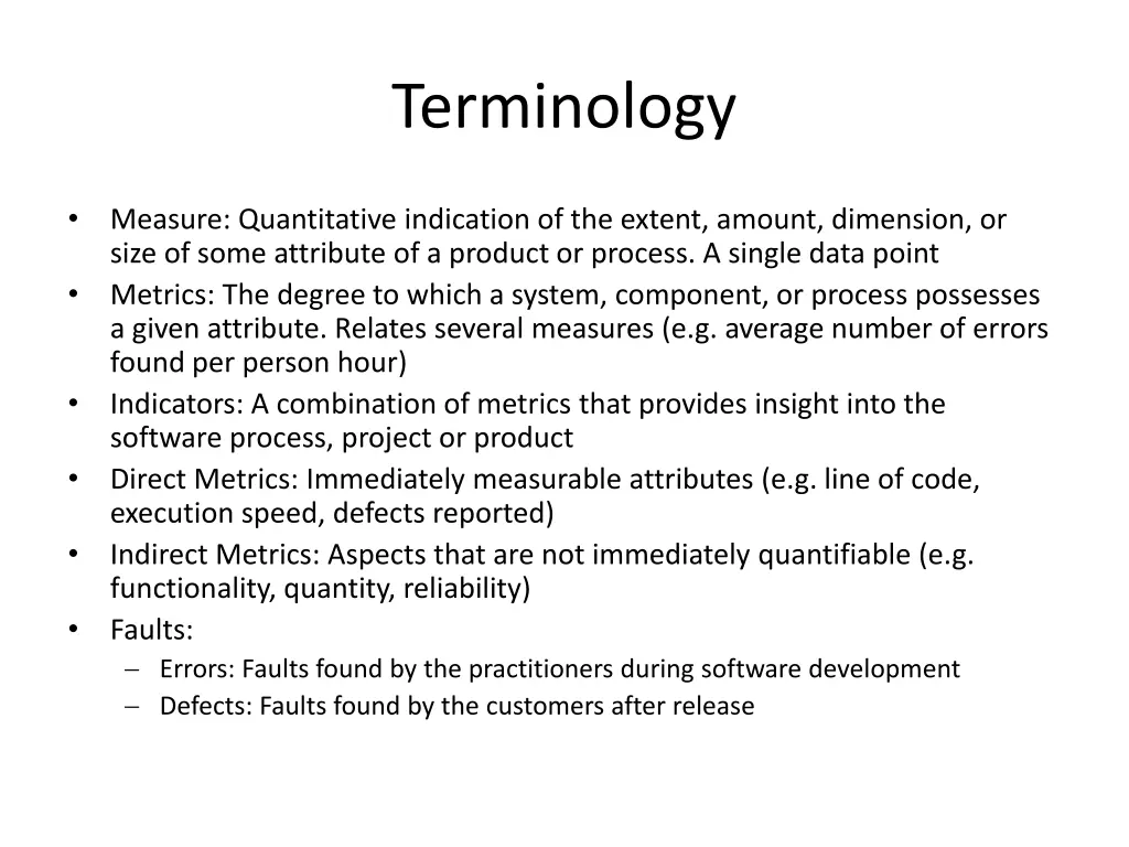 terminology