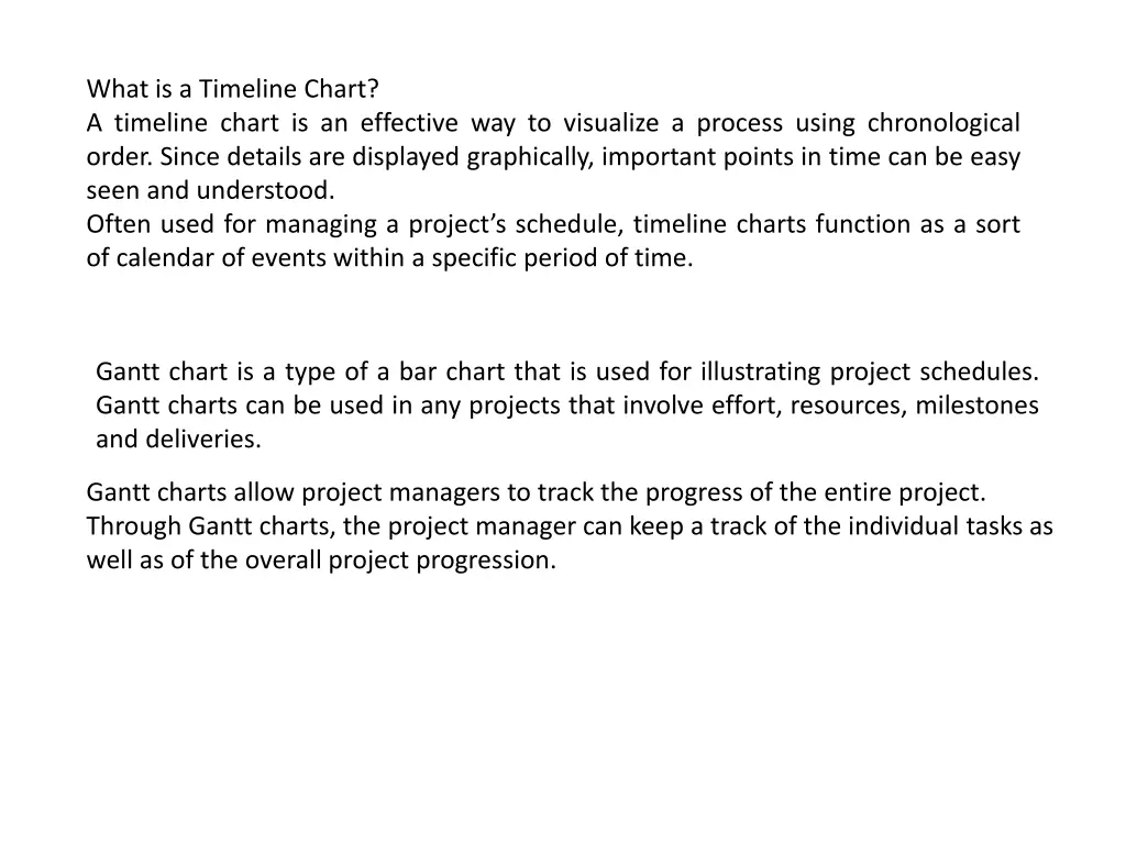 what is a timeline chart a timeline chart
