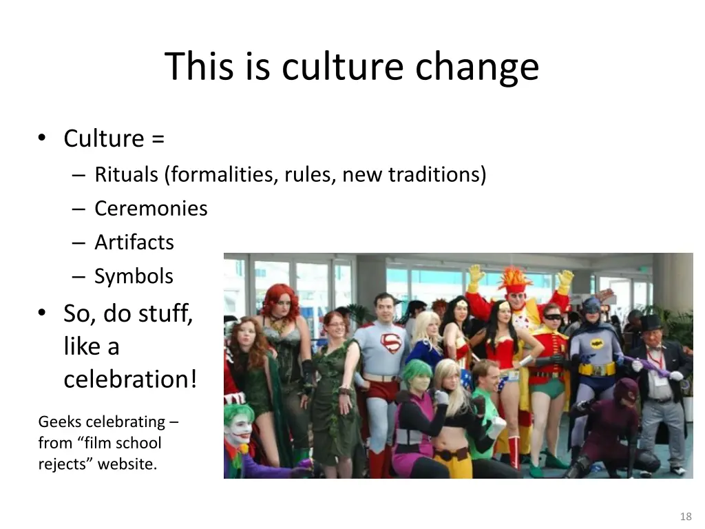 this is culture change