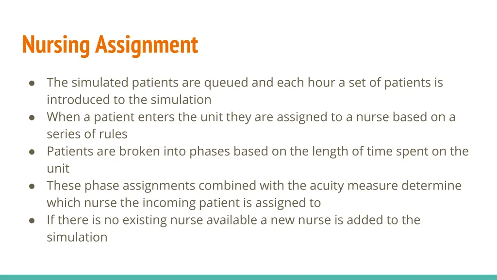 nursing assignment