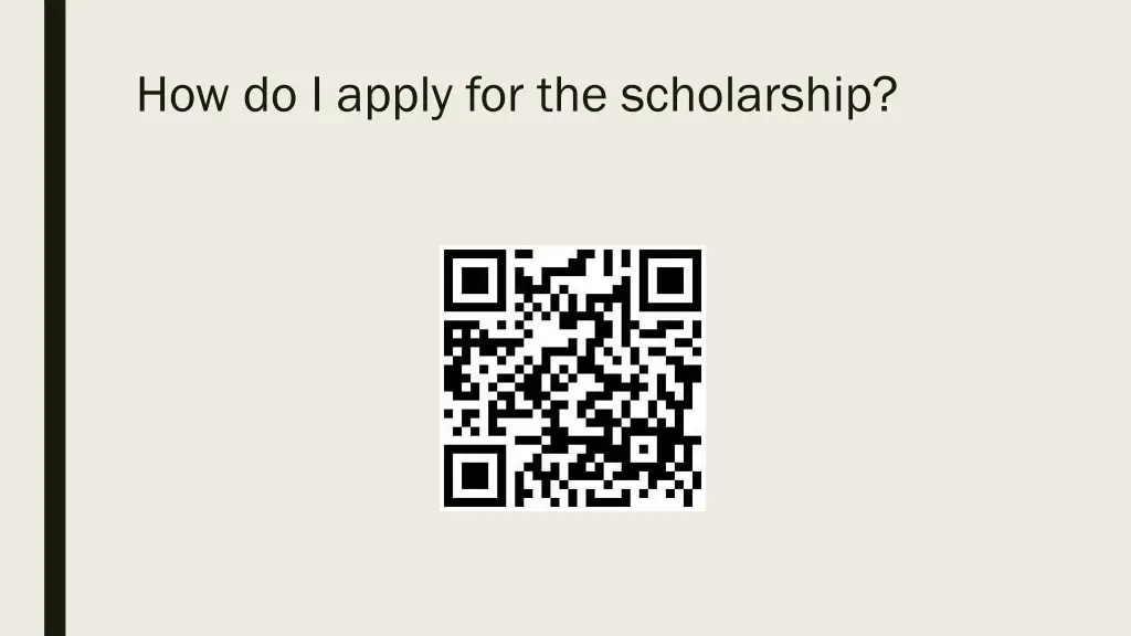 how do i apply for the scholarship