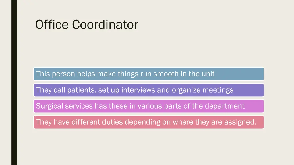 office coordinator
