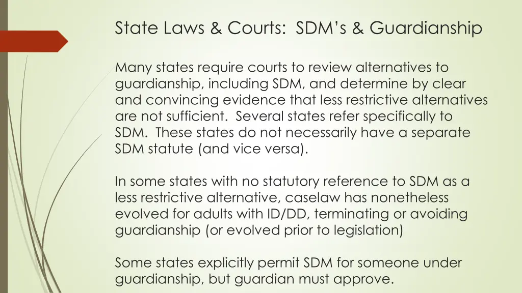 state laws courts sdm s guardianship