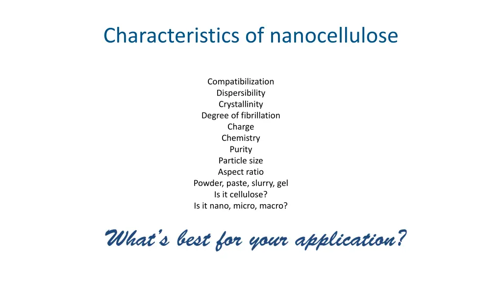 characteristics of nanocellulose 1